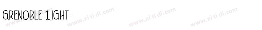 Grenoble Light字体转换